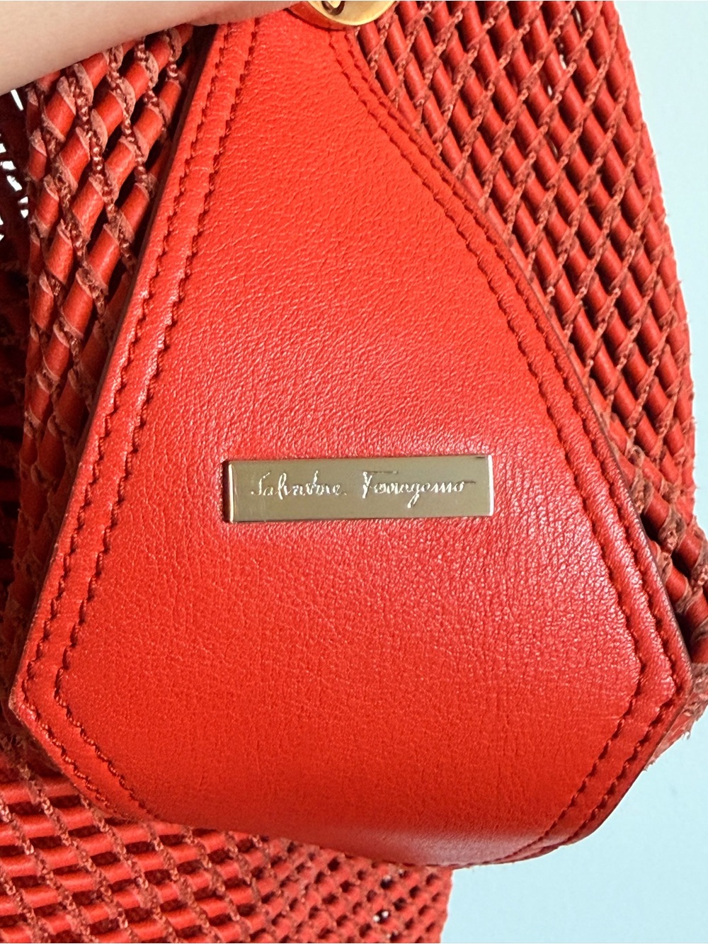 Salvatore Ferragamo Woven Leather Hobo Bag - Picture 6 of 13